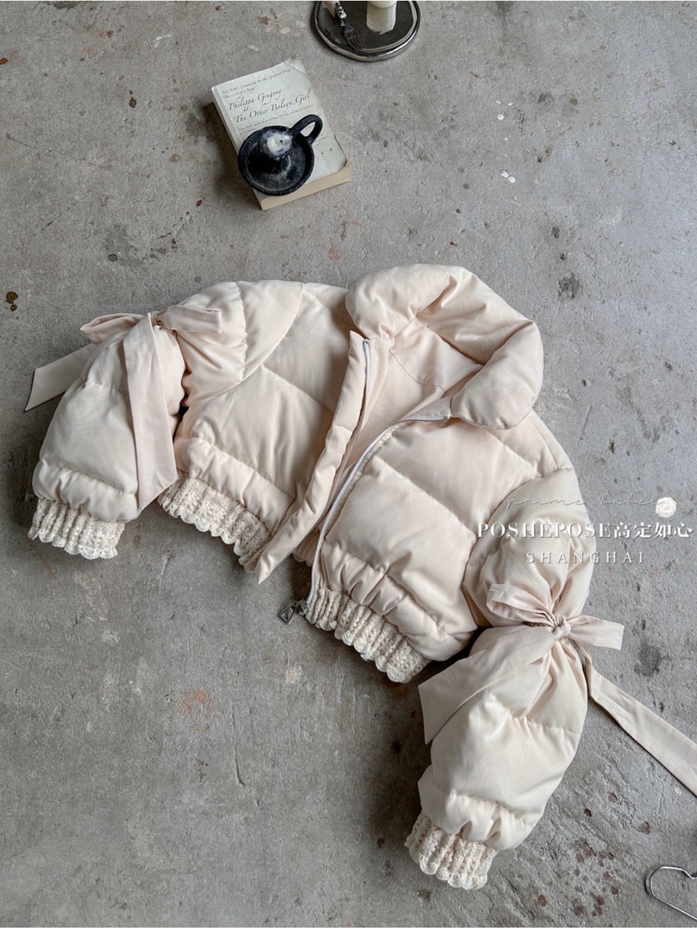 PoshePose Ivory Cream Puff Sleeve Jacket - Picture 3 of 5